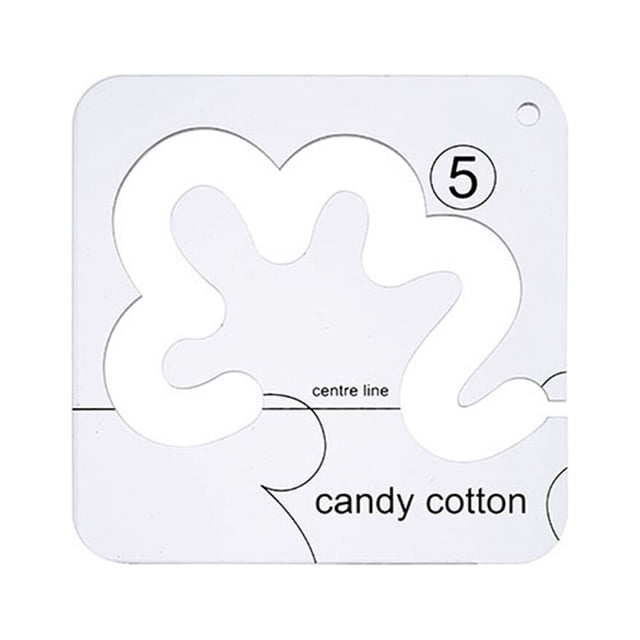 Advancent Regla para acolchado, máquina de coser a medida, plantillas de posicionamiento, plantilla, accesorios artesanales, herramientas de De coser No.09