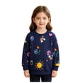 thumbnail image 4 of Nwiuh Toddler Boys Girls Christmas Sweatshirt Long Sleeve Baby Santa Claus Sweaters Xmas Winter Clothes 1-7T (Blue, 4-5 Years), 4 of 5