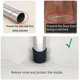 thumbnail image 3 of BEMS-10 piezas (38 mm, negro) Protector de patas de silla, protector de patas de silla, antiarañazos, protector de piso, patas de silla redondas, patas de silla de goma antideslizantes para mesa, 3 of 5