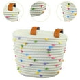 thumbnail image 6 of funtasica Kids Bike Basket Basket Cartoon Storage Basket with Adjustable Straps for Children Riding Mountain Road Bikes White, 6 of 8