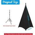 thumbnail image 4 of Soporte de altavoz de lona con trípode de 51", negro, Flexible, estirable por 2 lados, soporte de altavoz Flexible de 360 ​​grados, 4 of 5