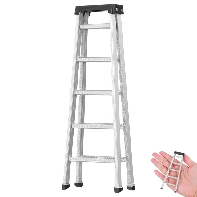 Escalera de mano en miniatura, accesorio para casa de muñecas a escala 1:12, pequeña escalera de mano, muebles de jardín en miniatura, decoración para casa de muñecas, accesorios de muebles.