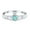Paraiba Tourmaline CZ, variant on Claddagh Heart Promise Ring Paraiba Tourmaline CZ 925 Sterling Silver Size 10