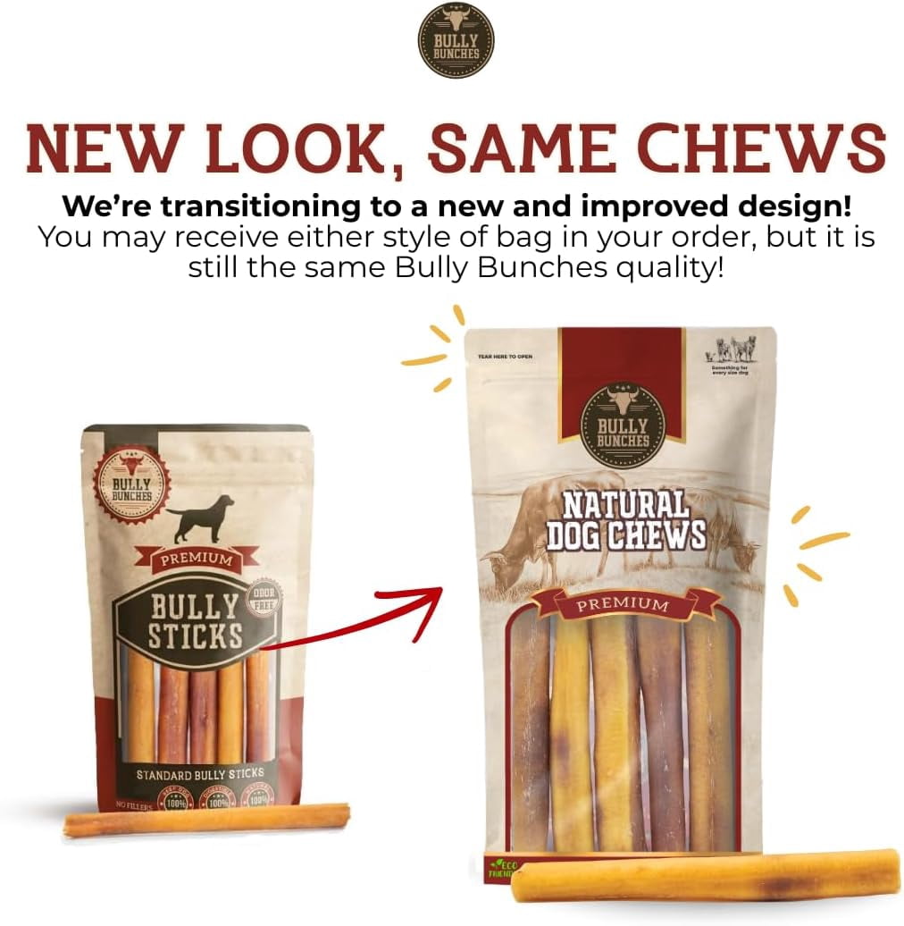 Bully Bunches Premium 6 inch Standard Bully Stick - 10 pack