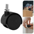 thumbnail image 4 of 4 pcs Swivel Caster Wheels with Locking Brake Computer Chair Casters Gaming Desk Caster Wheels Office Chair Replacement for Metal Racks Laundry Baskets, 4 of 9