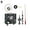 B, variant on Hourly Chime Quartz Clock Movement with Pendulum, DIY Wall Clock Repair Kit, Plays Music at Full Hour, Auto Mute After 11 PM