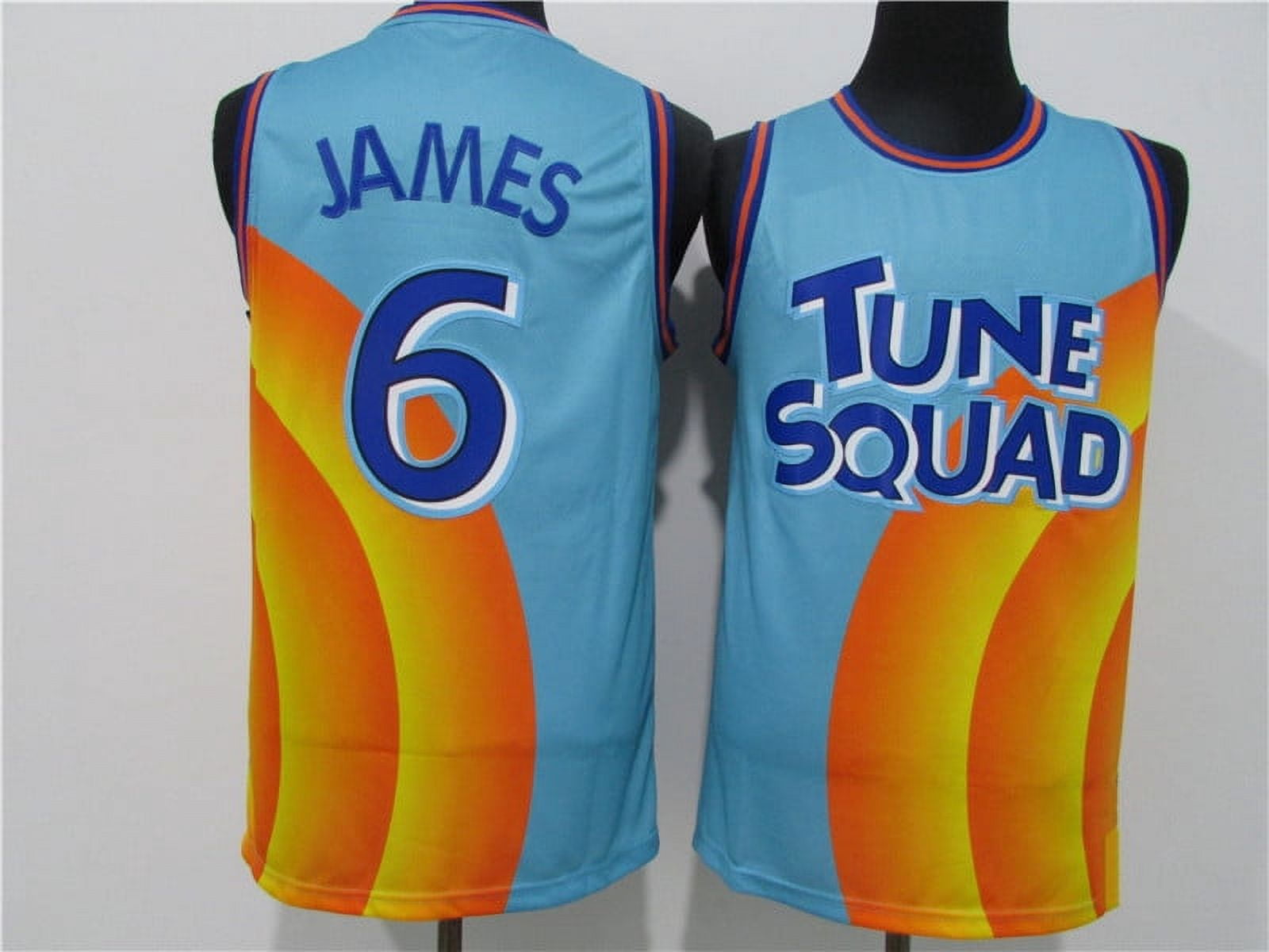 Maillot De Basketball Brodé Bugs Bunny Tune Squad - Space Jam - Headgear Classics - Taille L Bleu