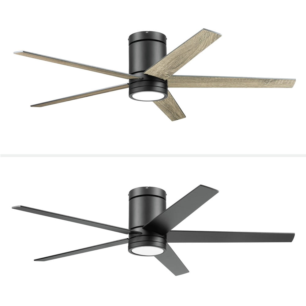 Honeywell Graceshire 52” Ceiling Fan with LED Light and Remote, Matte Black
