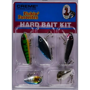Creme Lure Fishin' Favorites Hard Bait Fishing Lures, 5-Count