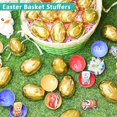 thumbnail image 4 of Huevos de Pascua Amenon, 24 unidades, 8 cm, de plástico dorado, rellenables, 4 of 9