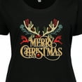 thumbnail image 4 of Inktastic Reindeer Christmas Women's Plus Size T-Shirt, 4 of 5
