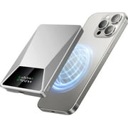 Cyberpunk 5000 mAh Power Bank for Magsafe Slim Wireless Charger Fast USB-C Charging, Magnetic Snap-On for iPhone 11 12 13 14 15 16 Series Pro Max & AirPods