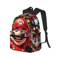 thumbnail image 2 of Lsque Mario Classic Casual Backpack - Large Capacity Water-Resistant Backpack for School, Work, Travel, and Outdoor Activities, 2 of 8