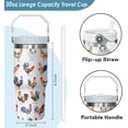 thumbnail image 2 of 30 oz Chicken Lover''s Tumbler with Handle Vacuum Reusable Insulated, Featuring a Leak-proof 2-in-1 Lid and Straw - Sunflower-Themed Birthday, Christmas, Mother''s Day Gifts for Women Chicken Owners, 2 of 6