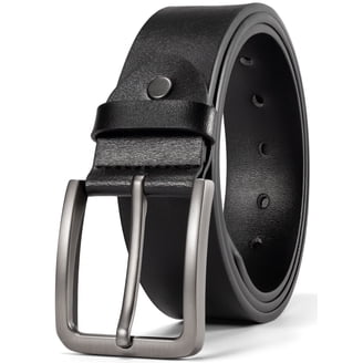 Mens Genuine Grey & Black Leather Timberland Belt Size L Timberland Men 40mm Pull Up Leather Belt, Black, 32 at  main image 3