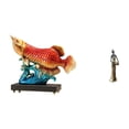 thumbnail image 1 of Estatua de pez,Estatua de pez arowana,decoración Feng Shui para estante/escritorio,Figura de mujer africana,Estatua artesanal de una dama tribal africana,hecha a mano,para cafetería.,Figura, 1 of 8