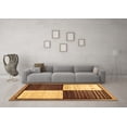 thumbnail image 3 of Ahgly Company Indoor Rectangle Abstract Brown Contemporary Area Rugs, 2' x 3', 3 of 4