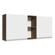 thumbnail image 1 of Alacena Madesa Glamy 150 cm 2 Puertas y 2 Nichos Marrón/Blanco, 1 of 5