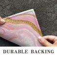 thumbnail image 6 of Pink Marble Gold Line Pattern Door Rugs,Washable Non Slip Door Mats Indoor,Decorative Door Mats,Entry Mat Indoor for Entrance,Bedroom,Kitchen,Bathroom,17"x30", 6 of 6