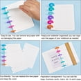 thumbnail image 6 of 60Pcs 28mm Book Binding Discs 12 Colors Plastic Round Transparent Binder Discs Mushroom Hole Discbound Expansion Discs Buckle Hoop Flexible Loose, 6 of 6