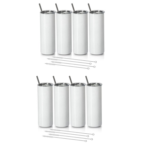 Sublimation Tumblers 20 Oz Skinny Straight,Stainless Steel Sublimation