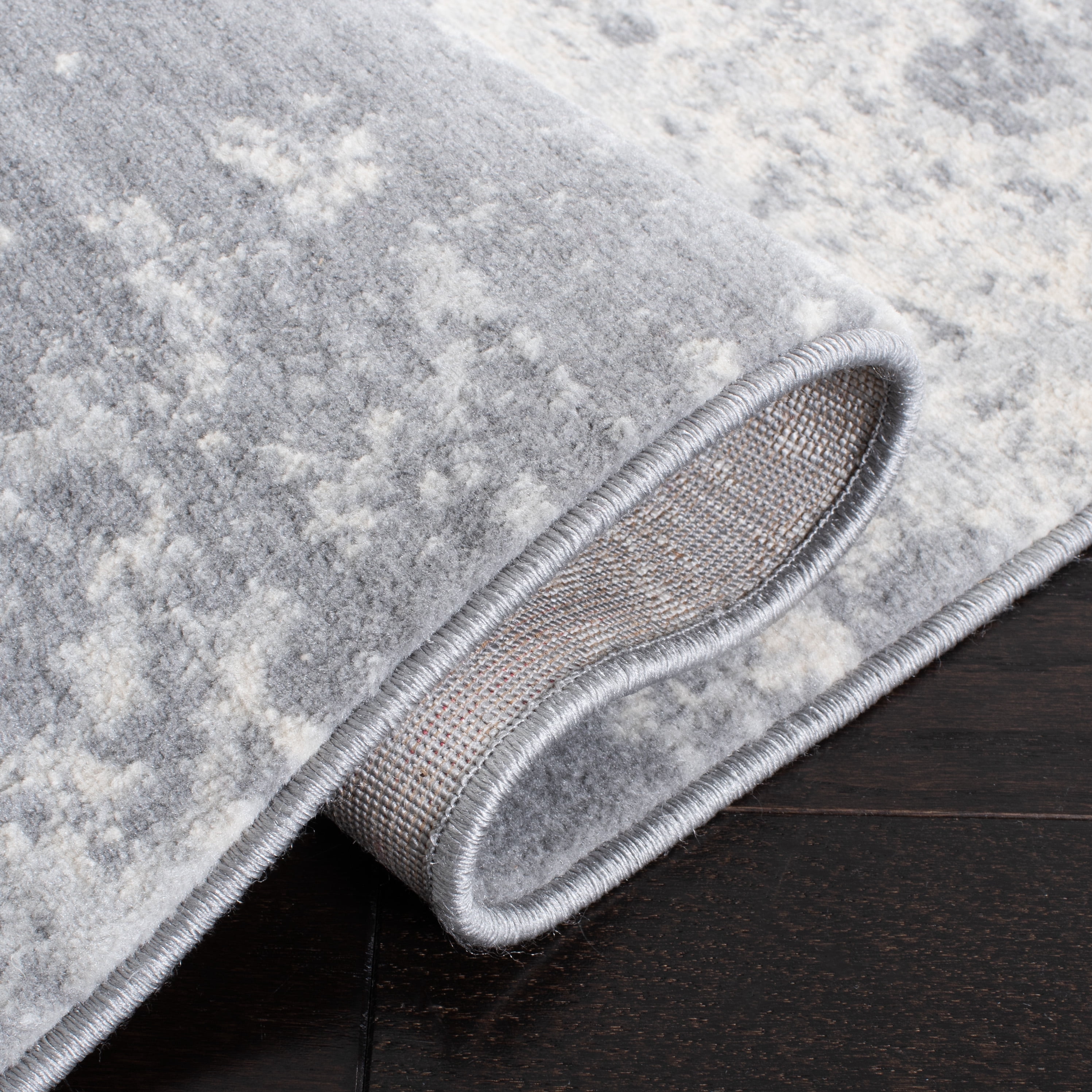 SAFAVIEH Brentwood Ainslee Abstract Area Rug, Grey/Ivory, 10' x 13'