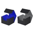 thumbnail image 1 of Estuche de baraja de cartas Zulema Caja de 2 piezas para cartas coleccionables azul y gris, 1 of 8