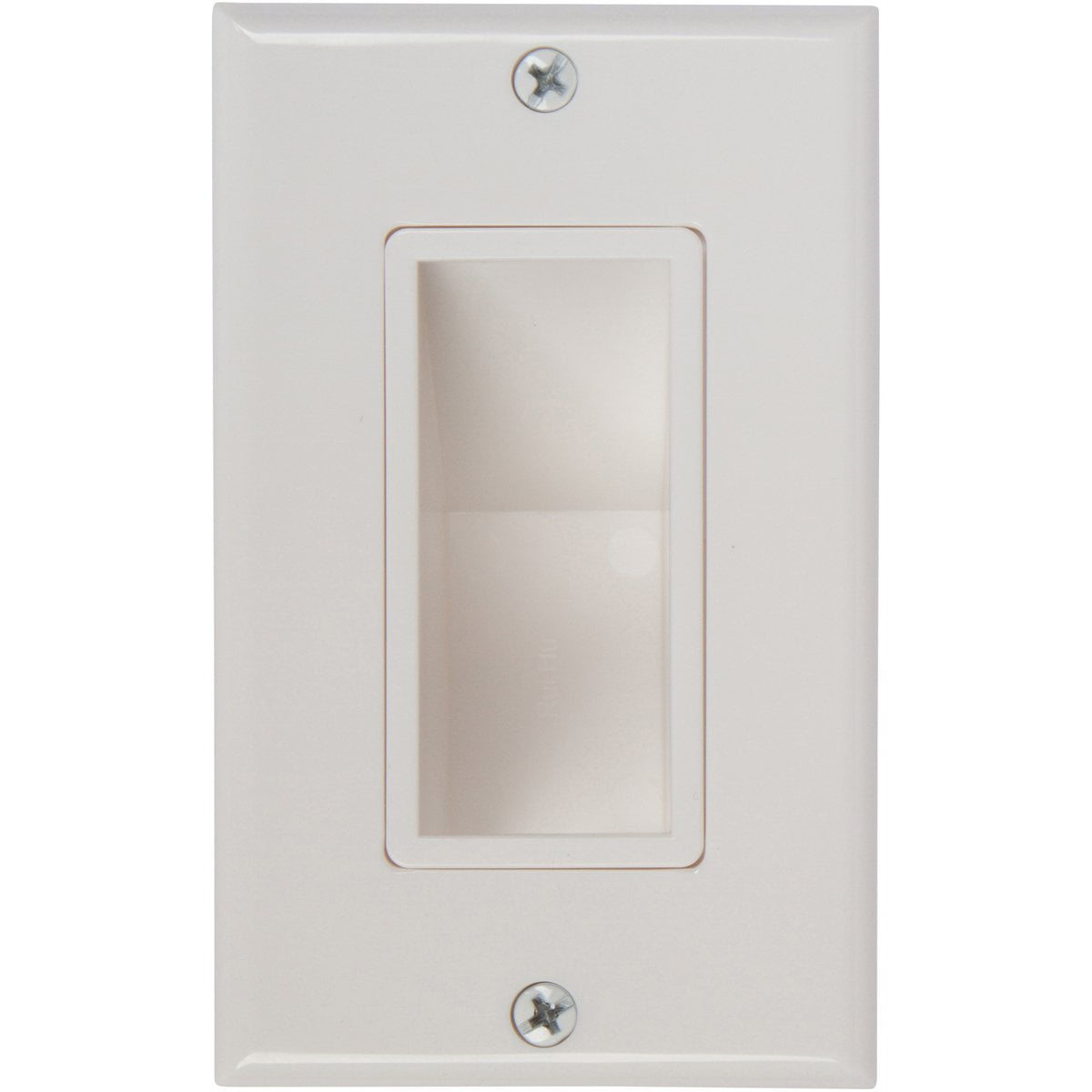 Buyer's Point Recessed Low Voltage Cable Wall Plate, Easy to Mount