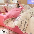 thumbnail image 5 of Nuevo juego de sábanas de algodón para niños de Sanrio My Melody Cinnamoroll Hello Kitty, juego de tres piezas, funda de edredón con forma de corazón para niña, juego de cuatro piezas, 5 of 5