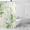 thumbnail image 2 of Coolnut Elegant Leaves Shower Curtain Bathroom Decor Watercolor Shower Curtain Sets Fabric Cloth Bathroom Curtains with Hooks 60x72 Inch, 2 of 6