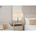 thumbnail image 5 of Cal Lighting Colmar 2-Light Desk Lamp with 2 Power Outlets in Brushed Silver, 5 of 5