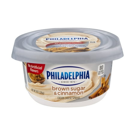 Philadelphia Cream Cheese Brown Sugar & Cinnamon, 8.0 OZ - Walmart.com