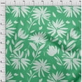 thumbnail image 4 of oneOone Polyester Spandex Sea Green Fabric Leaves & Floral Sewing Fabric By The Yard Printed Diy Clothing Sewing Supplies 56 Inch Wide, 4 of 6