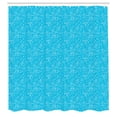 thumbnail image 3 of Ambesonne Ski Pattern Shower Curtain, and Snowflakes, 69"Wx75"L, Sky Blue and White, 3 of 5