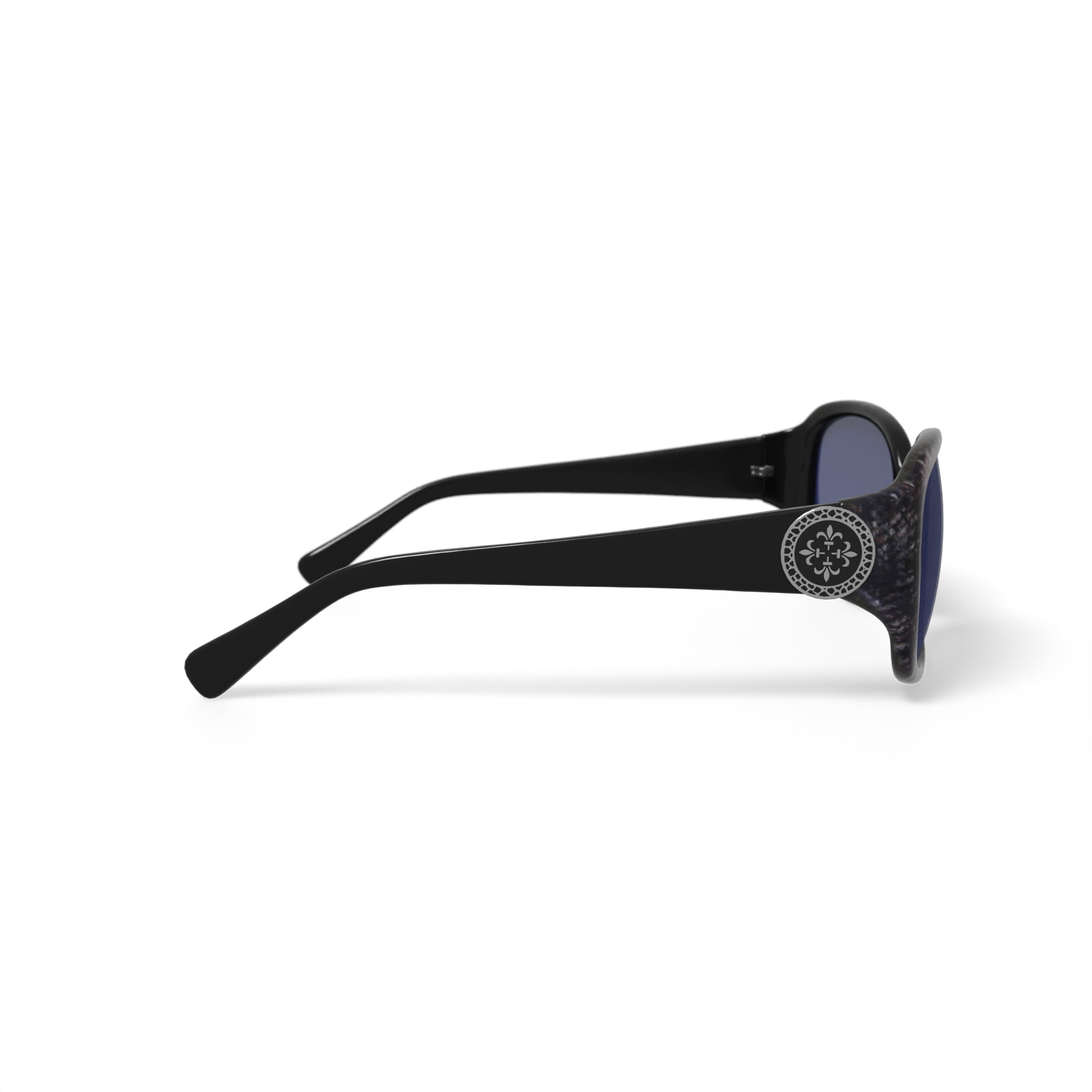 Walmart Women's Fashion Sunglasses, FM13024, 57-16-135, Black, with Case