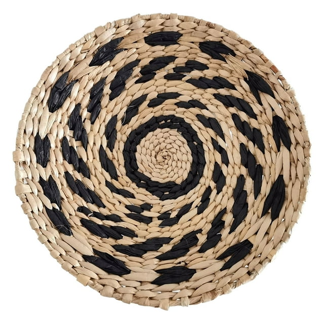 Woven Wall Basket Decor Hanging Natural Wicker Seagrass Flat Basket