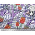 thumbnail image 3 of Soimoi Rayon Fabric Leaves & Pine Fruits Printed Craft Fabric by The Yard 56 Inch Wide, 3 of 3