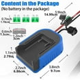 thumbnail image 2 of JIAHAOO 2 Pack 24V Battery Power Converter Adapter with Fuse On Off Switch & 14 AWG Wire for Robotics Projects Extension for Kobalt, 2 of 6