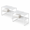 White-4 Piece, variant on Adjustable Stackable Metal Organizer Shelves, 15-24.4in Extendable, 2 Piece White