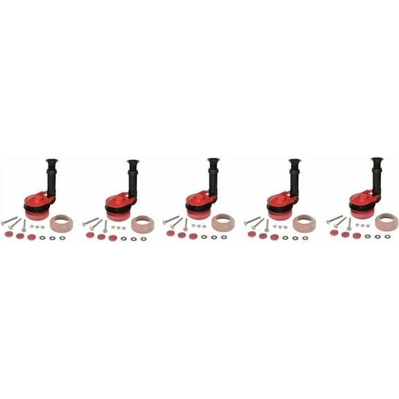 Korky 5030BP Adjustable Toilet Flush Valve and Tank to Bowl Gasket Kit, 3-Inch 5-Pack