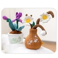 thumbnail image 6 of Plush Plant Doll Fake Potted Flower Artificial Succulent for Home Living Room Table Decorations Office Shelf Aesthetic Decorative Accent (Plant Doll*1PC), 6 of 9
