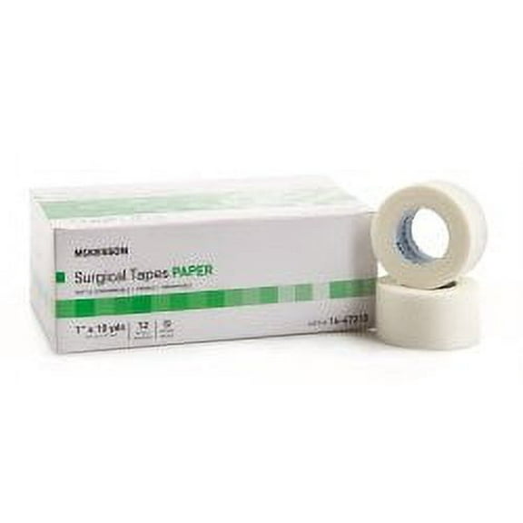 McKesson Brand Medical Tape McKesson Paper 1 Inch X 10 Yard White NonSterile Box of 12
