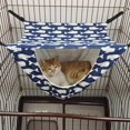 thumbnail image 1 of Cat Cage Hammock  Hanging Soft Pet Bed for Kitten Ferret Puppy Rabbit or Small Pet  Double Layer Hanging Bed  2 Level Indoor Bag for Spring/Summer/Winter, 1 of 5