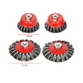 thumbnail image 2 of Cepillos de Copa Mayimx Anudados Retorcidos para Descalcificar Desbastar Moler Desbarbar, 2 of 9