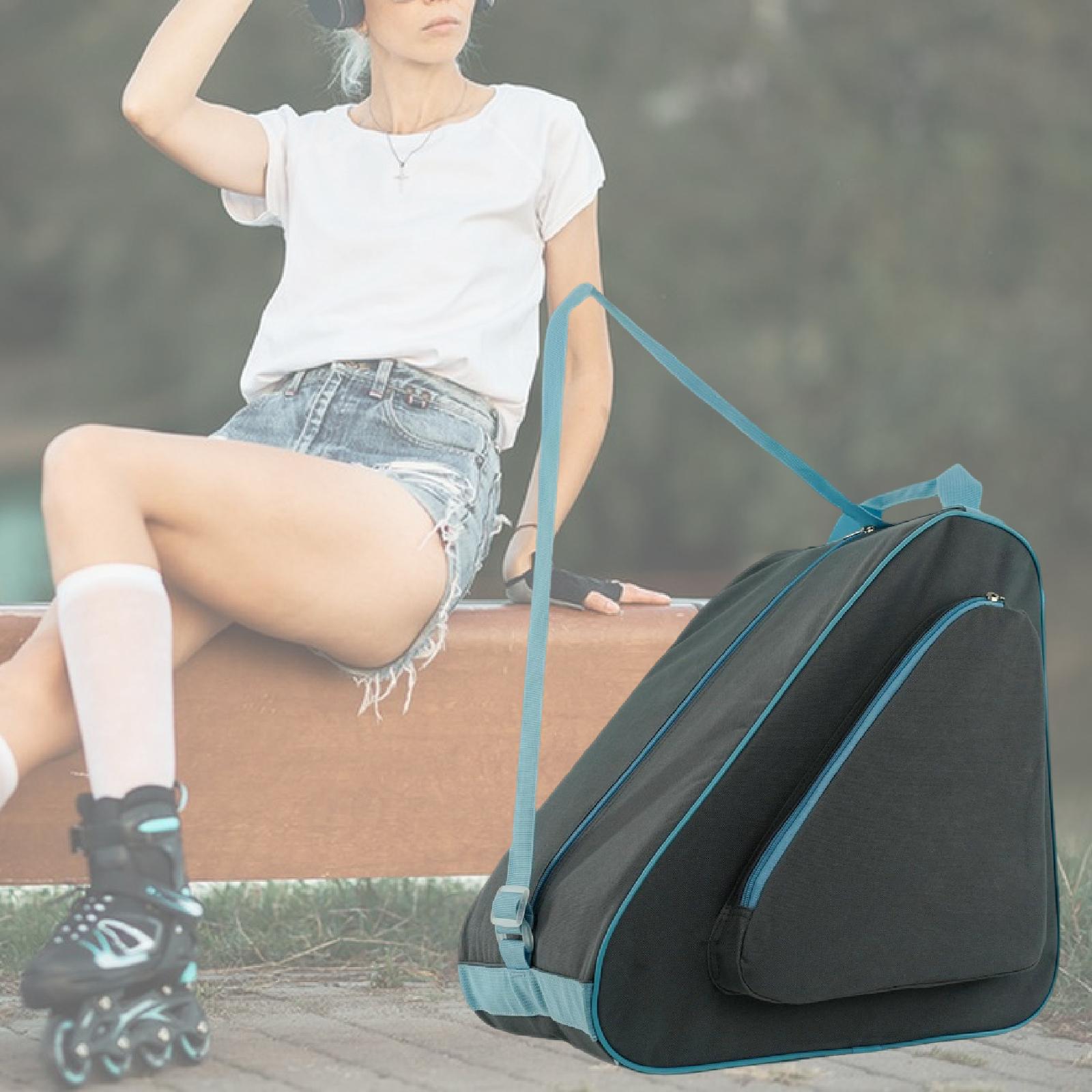 Skates Storage Bag Roller Skate Carrier Ice Skating Shoes Large Capacity Polyester for Adults and Kids