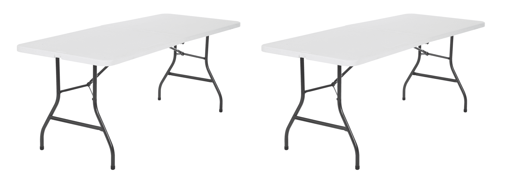 6-Feet Ft White Specked Pewter ~Top Seller~ NEW Cosco Centerfold Folding Table 