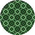 thumbnail image 1 of Ahgly Company Machine Washable Indoor Round Transitional Night Black Area Rugs, 6' Round, 1 of 7