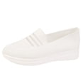 thumbnail image 2 of AUDeals Women's Orthopedic Sneakers, Breathable Woven Mesh Shoes with Arch Support for Standing All Day Comfort (White, 7), 2 of 9