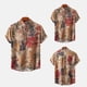 thumbnail image 4 of Camisas s Para Hombre Slim Fit Camisa estampada vintage Camisa de hombre Camisa de manga corta Camisa casual Camisa estampada Camisa estampada hawaiana Camisa para hombre (Rose Gold, L), 4 of 7