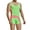 Green, variant on YWDJ Mens Swim Trunks Outdoor Sports Leisure Elastic One-piece Color Matching Quick Drying Swimsuit L Large